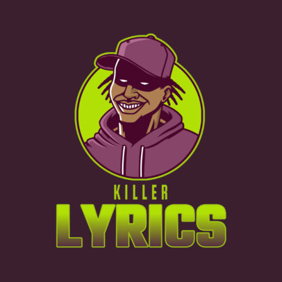 Fun Logo Generator with a Happy Rapper Graphic 3409f