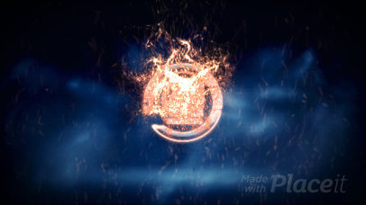Intro Maker with a Burning Logo Animation