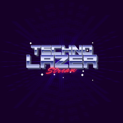 Techno-Style Logo Maker with Retro Typography