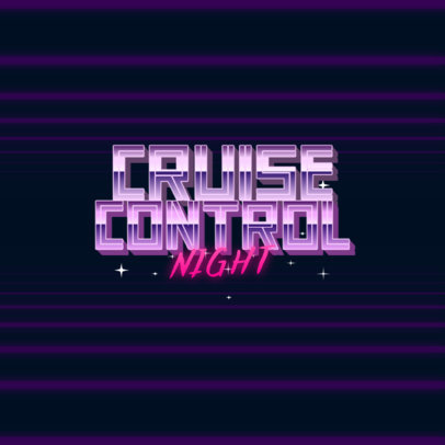 Fun Logo Maker with an 80s-Style Typography