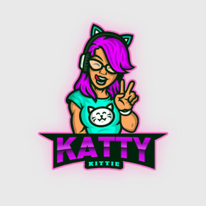 Logo Maker Featuring Gaming Character Illustrations