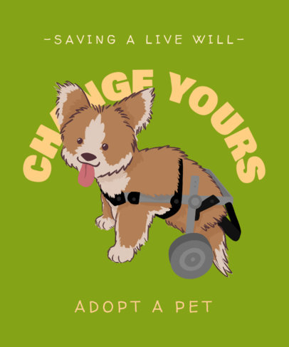 T-Shirt Design Maker Featuring Cute Illustrated Puppies