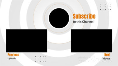 YouTube End Screen Video Maker with a Pulsing Animation 1029-el1