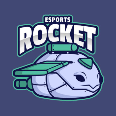 Illustrated Gaming Logo Maker with a Rocket Robot Character