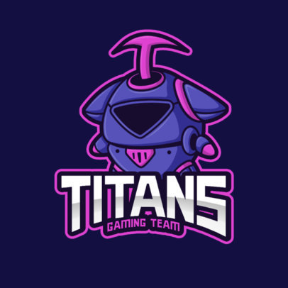 Gaming Logo Maker Featuring a Strange Robot 2008g-el1