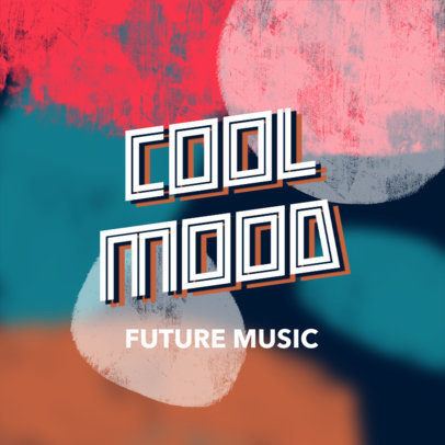 Music Logo Maker Featuring Dynamic Background Textures