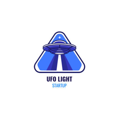 Logo Generator for Startup Companies Featuring a UFO Illustration 
