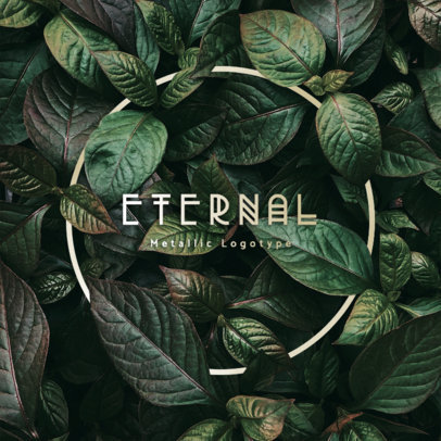 Clothing Brand Logo Maker Featuring Metallic Effect Typography