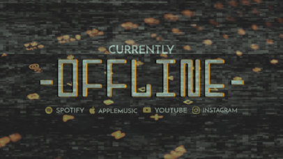 Twitch Offline Banner Maker with Glitch Textures