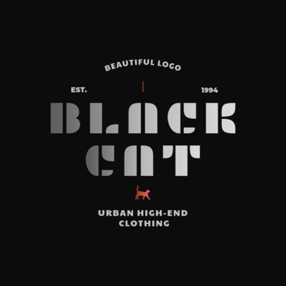 Logo Creator for a Streetwear Store Featuring a Metallic Font
