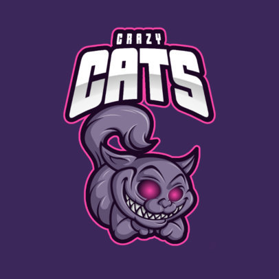 Mascot Logo Generator with a Cartoonish Evil Cat Graphic