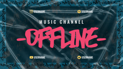 Urban-Style Twitch Offline Banner Maker for a Music Channel