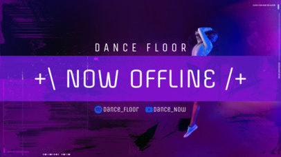 Twitch Offline Banner Template Featuring a Gradient Color Background