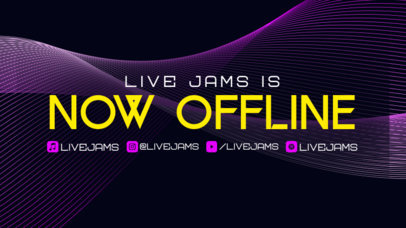 Twitch Offline Banner Maker with Curved Textures 