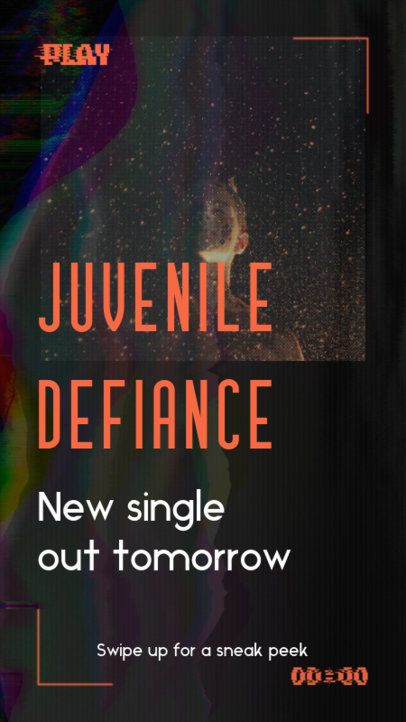 Instagram Story Creator with a Vintage Effect for a New Single Announcement 2699a