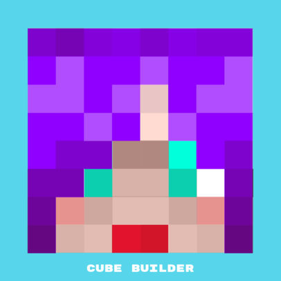 Low-Res Logo Maker with a Customizable Blockhead Avatar Inspired by Minecraft 3429h