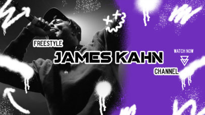 Banner Maker for a Freestyle Hip-Hop YouTube Music Channel 2704l