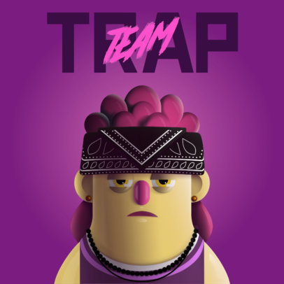 3D Avatar Logo Maker for a Trap Musician