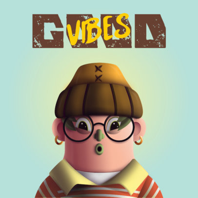 Avatar Logo Creator with a 3D-Style Hip Hop Character 3428d