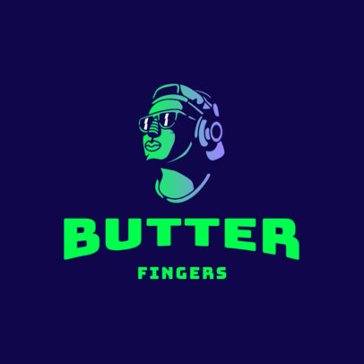 Customizable Logo Template Featuring a Graphic of a Cool Guy 3426h