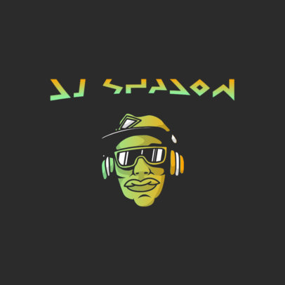 Logo Creator Featuring a Male Disk-Jockey 3426i