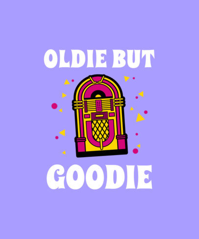 T-Shirt Design Generator Celebrating Oldies Music 2693f