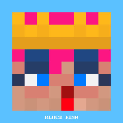 Logo Creator with a Blockhead Avatar Inspired by Minecraft 3429c