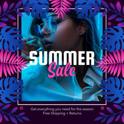 Instagram Post Maker Featuring Summer-Style Designs