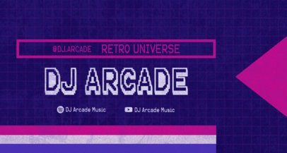 Twitch Banner Creator for a Retro Music DJ
