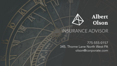 Business Card Maker for an Insurance Advisor