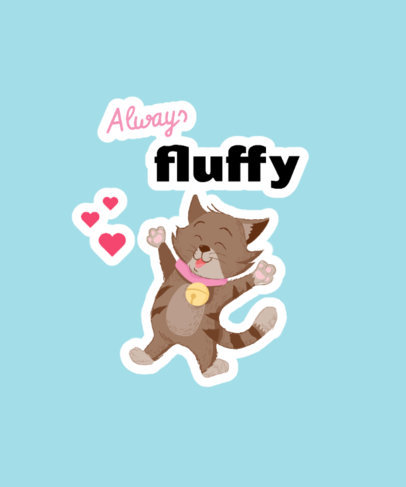 Illustrated T-Shirt Design Generator Featuring Cat Stickers 