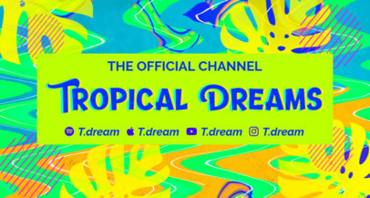 Twitch Banner Generator with a Trippy Background Pattern