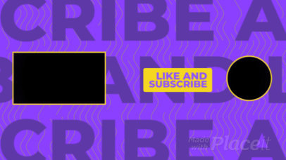 YouTube End Screen Video Maker with a Minimal Style 1336-el1