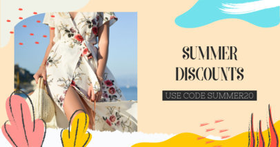 Facebook Post Template for a Summer Season Sale 2720i