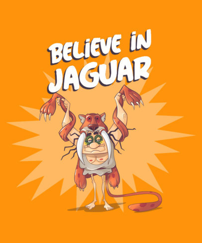 T-Shirt Design Maker Featuring an Old Caveman Cartoon