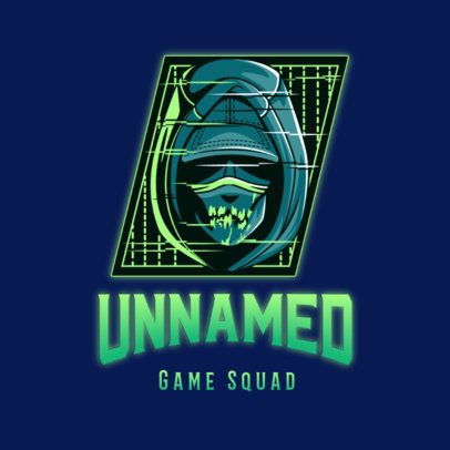 Logo Creator for a Gaming Team with a Hacker Clipart