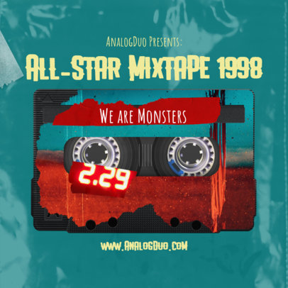 Online Mixtape Cover Generator Featuring an Old Tape  2713h