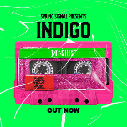 Album Cover Design Generator with a Retro Graphic for Underground Musicians