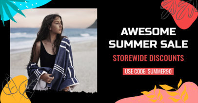 Facebook Post Generator Featuring a Summer Discount Code 2720h