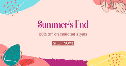 Colorful Facebook Post Maker Featuring a Summer Discount 2720j