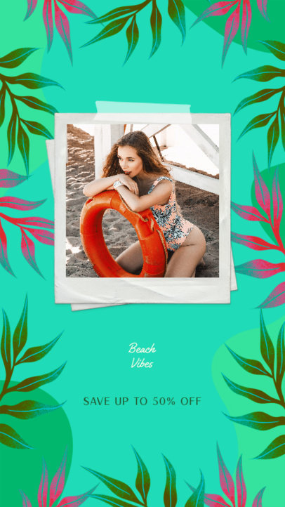 Instagram Story Design Generator Featuring Summer Pictures and Graphics