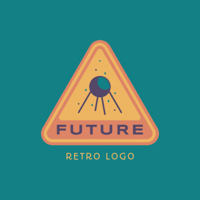 Retro Logo Generator Featuring a Satellite Illustration
