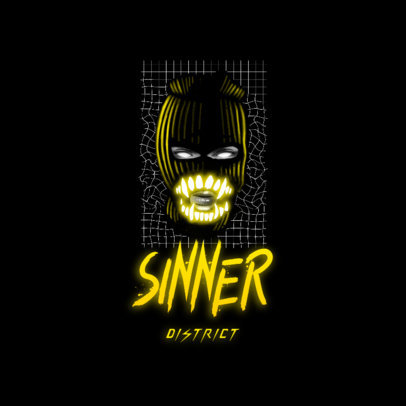 Illustrated Logo Template for Trap and Drill Artists 3454g