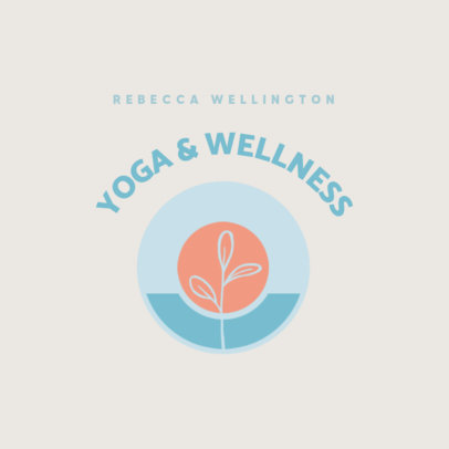 Yoga and Wellness Logo Maker With a Simple Style