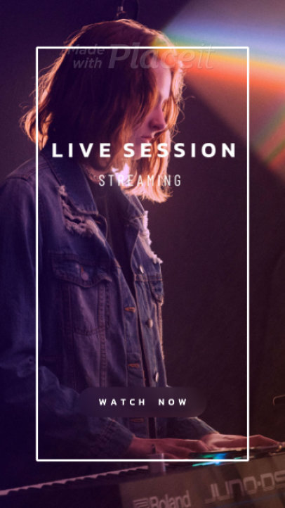 Simple Instagram Story Video Maker for a Live Music Session