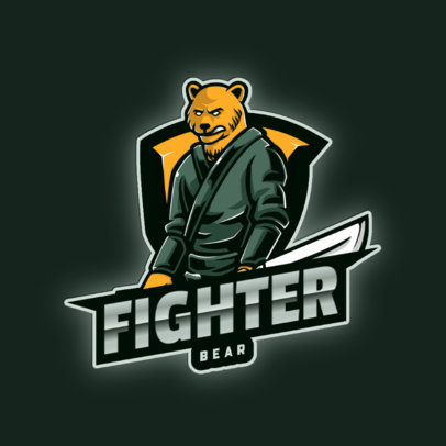 Logo Maker Featuring Warrior Characters