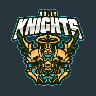 Logo Creator Featuring Warrior Characters with Helmets