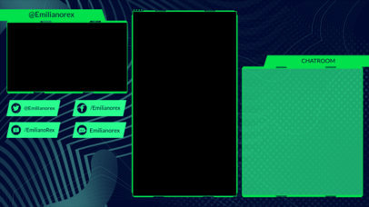 Twitch Overlay Maker Featuring a Futuristic Background 2726