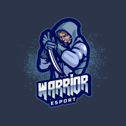 Online Logo Maker of a Hooded Warrior with a Sword
