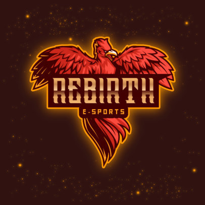 Gaming Logo Maker Featuring Graphics of Phoenixes